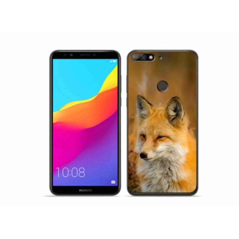 Gélový kryt mmCase na mobil Huawei Y7 Prime (2018) - líška