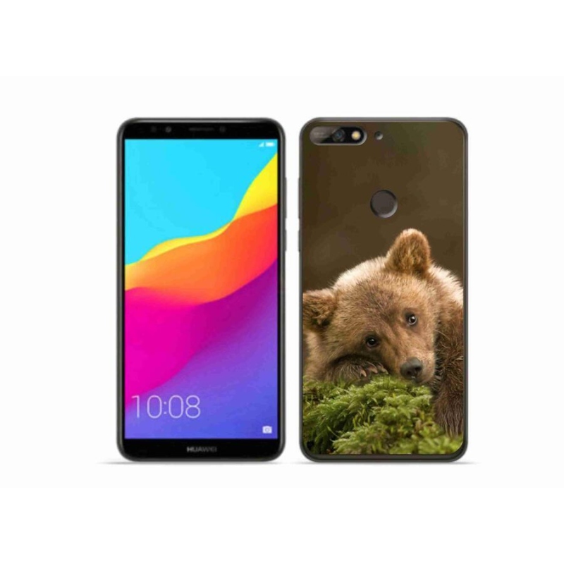 Gélový kryt mmCase na mobil Huawei Y7 Prime (2018) - medveď