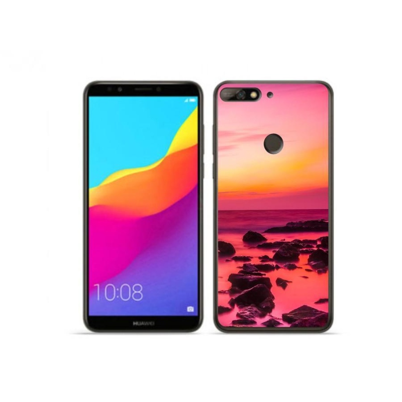 Gélový kryt mmCase na mobil Huawei Y7 Prime (2018) - more a žiara