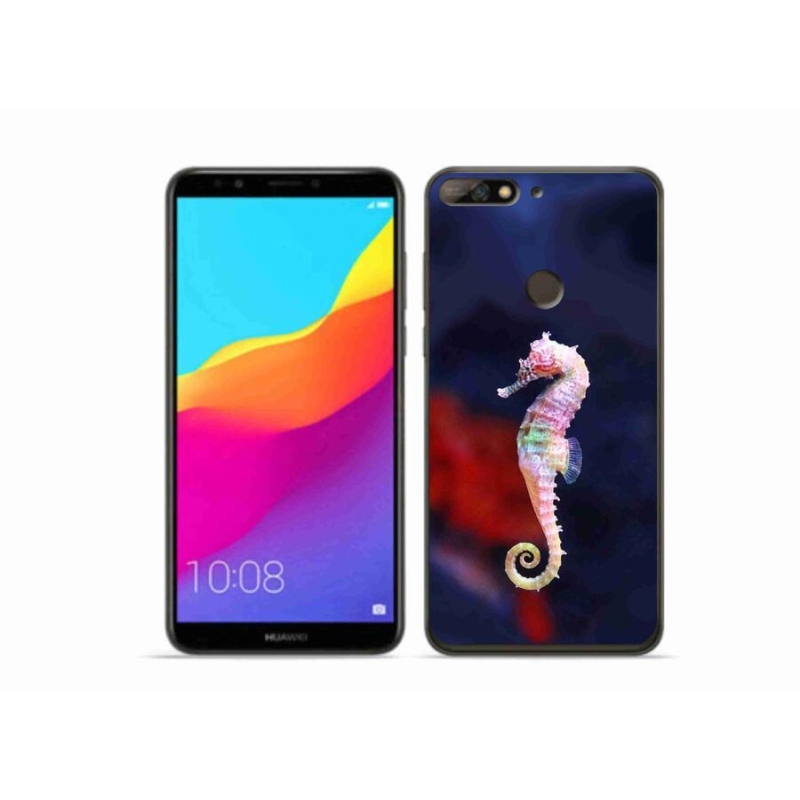 Gélový kryt mmCase na mobil Huawei Y7 Prime (2018) - morský koník