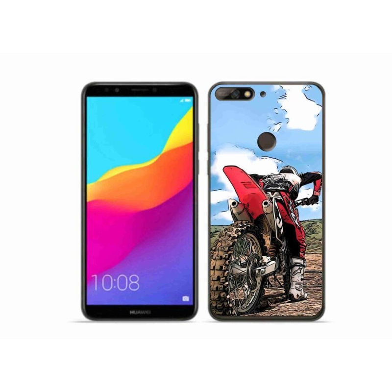 Gélový kryt mmCase na mobil Huawei Y7 Prime (2018) - moto