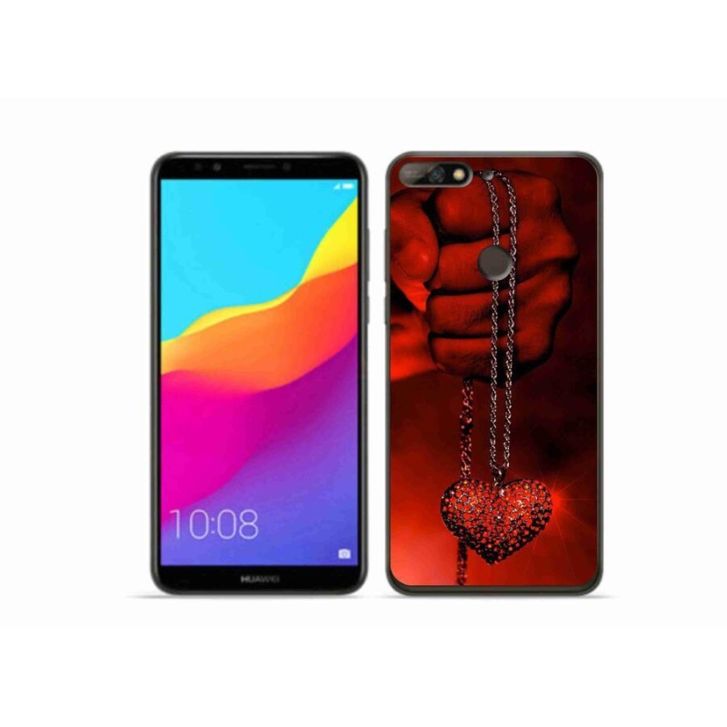 Gélový kryt mmCase na mobil Huawei Y7 Prime (2018) - náhrdelník