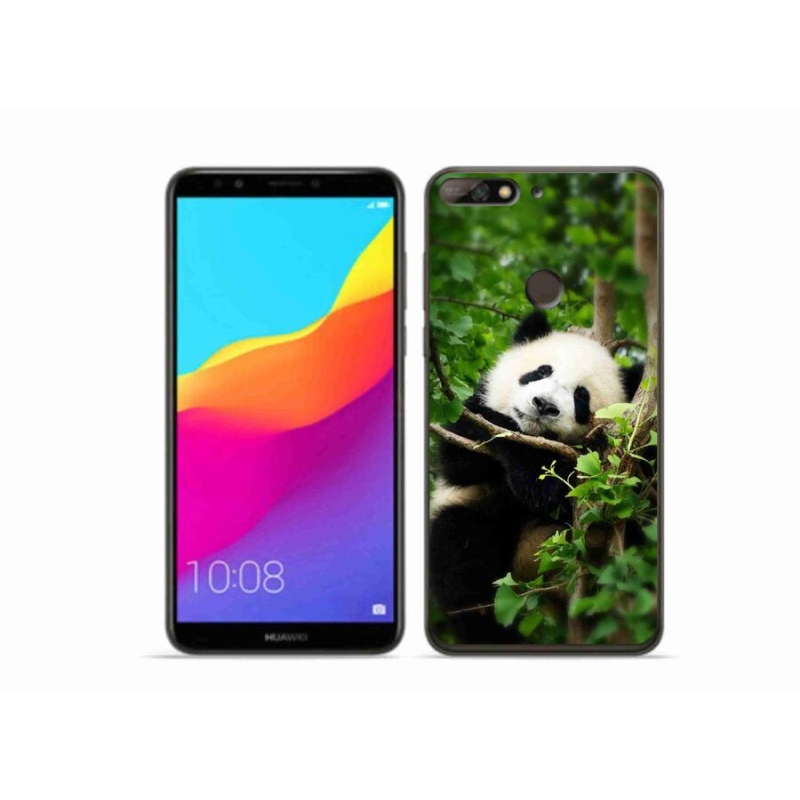 Gélový kryt mmCase na mobil Huawei Y7 Prime (2018) - panda