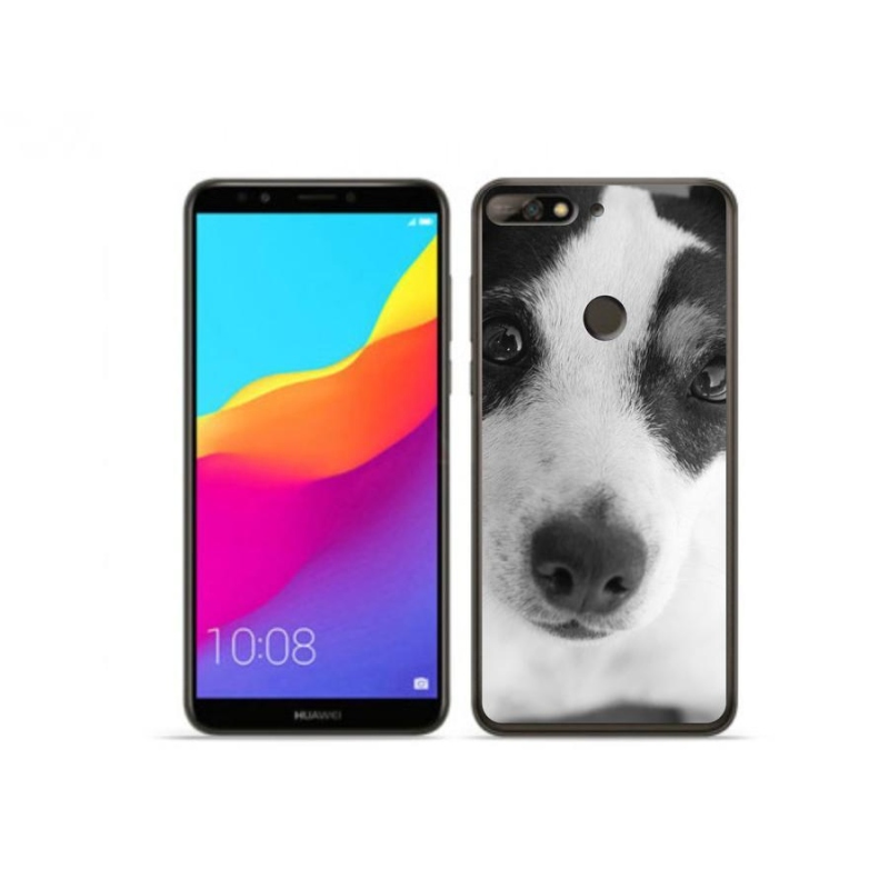 Gélový kryt mmCase na mobil Huawei Y7 Prime (2018) - pes