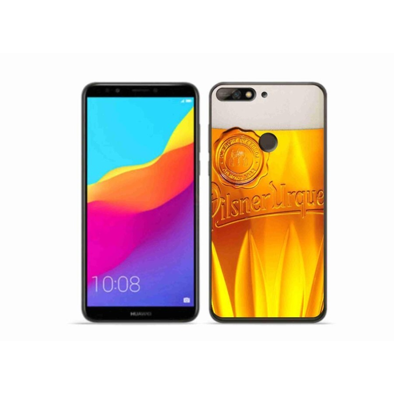 Gélový kryt mmCase na mobil Huawei Y7 Prime (2018) - pivo