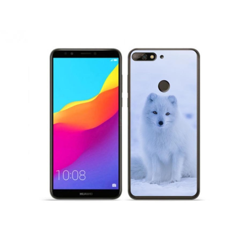 Gélový kryt mmCase na mobil Huawei Y7 Prime (2018) - polárna líška