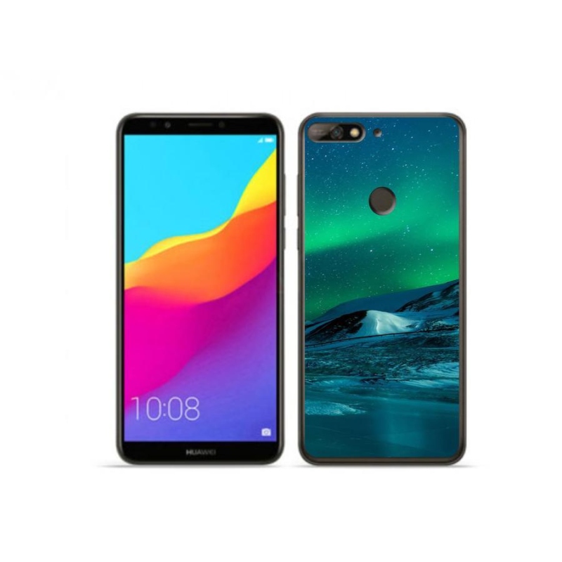 Gélový kryt mmCase na mobil Huawei Y7 Prime (2018) - polárna žiara