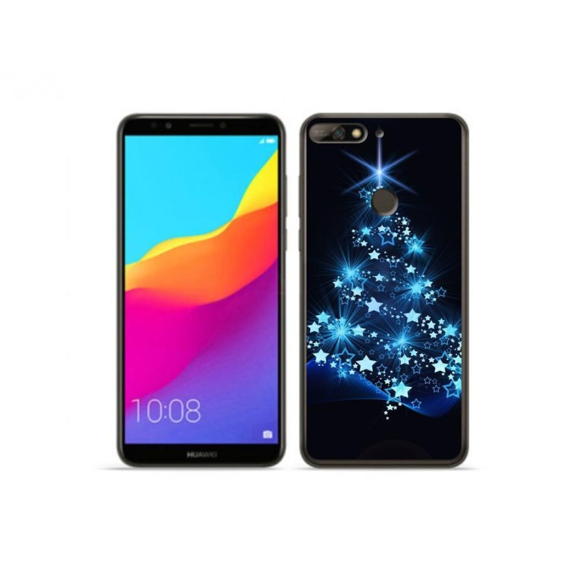 Gélový kryt mmCase na mobil Huawei Y7 Prime (2018) - vianočný stromček