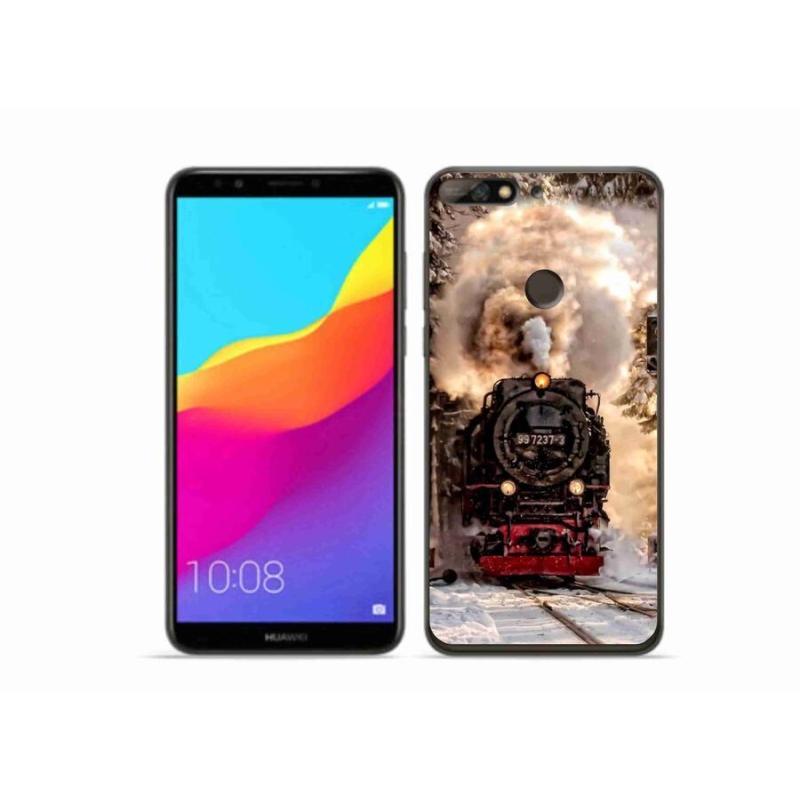 Gélový kryt mmCase na mobil Huawei Y7 Prime (2018) - vlak