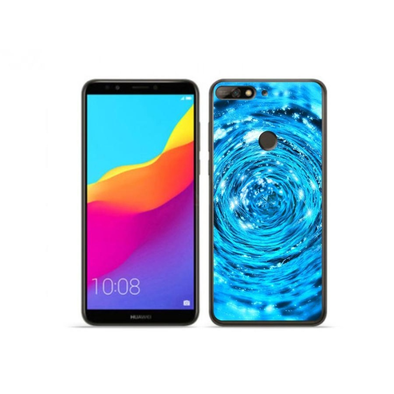 Gélový kryt mmCase na mobil Huawei Y7 Prime (2018) - vodný vír