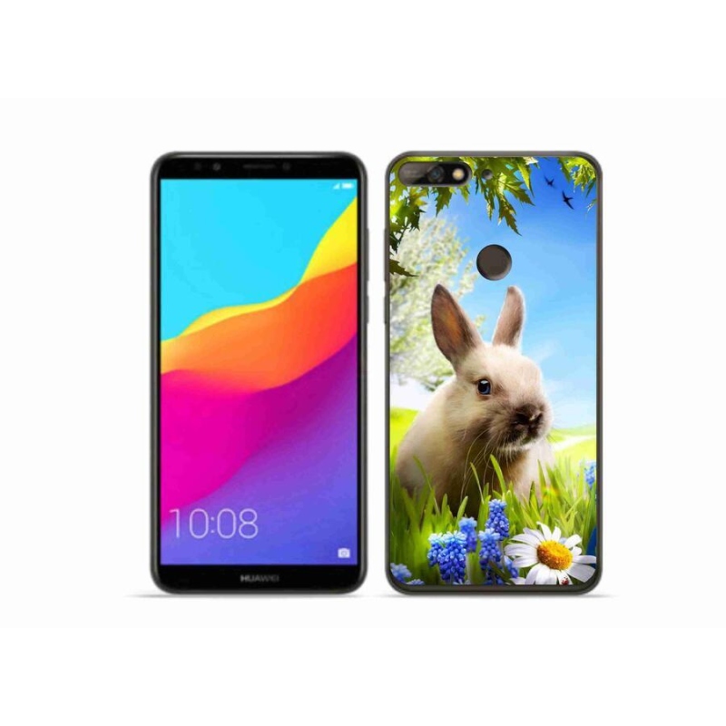 Gélový kryt mmCase na mobil Huawei Y7 Prime (2018) - zajačik