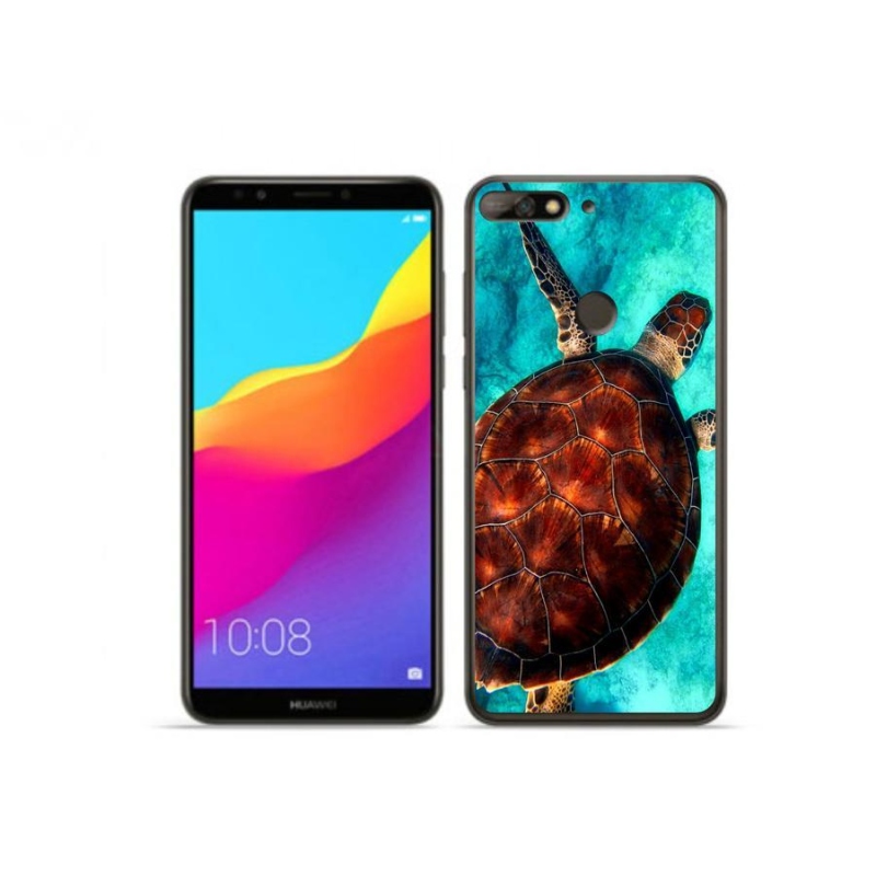 Gélový kryt mmCase na mobil Huawei Y7 Prime (2018) - korytnačka