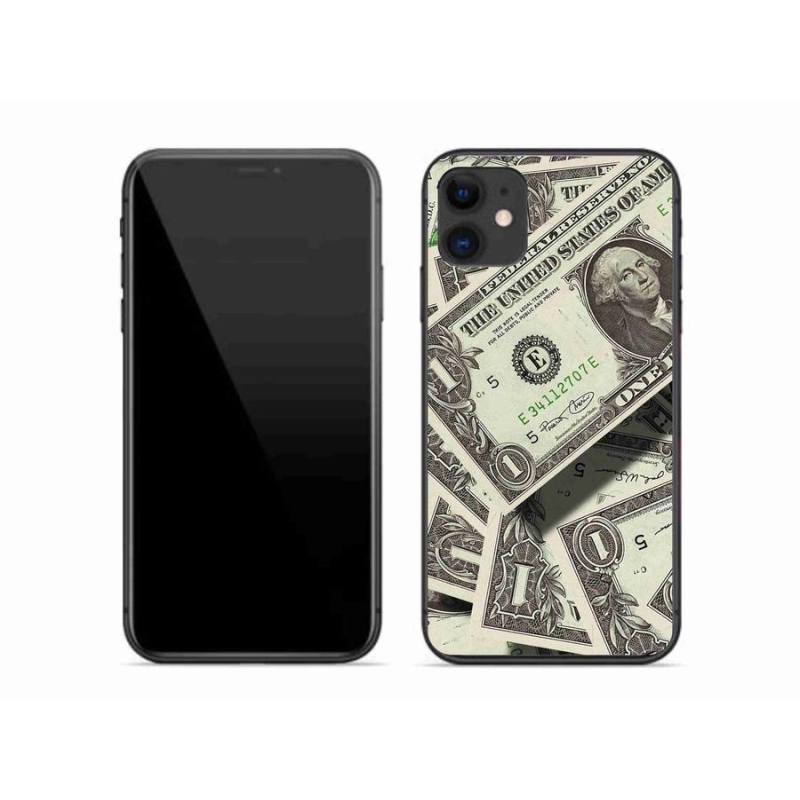 Gélový kryt mmCase na mobil iPhone 11- americký dolár