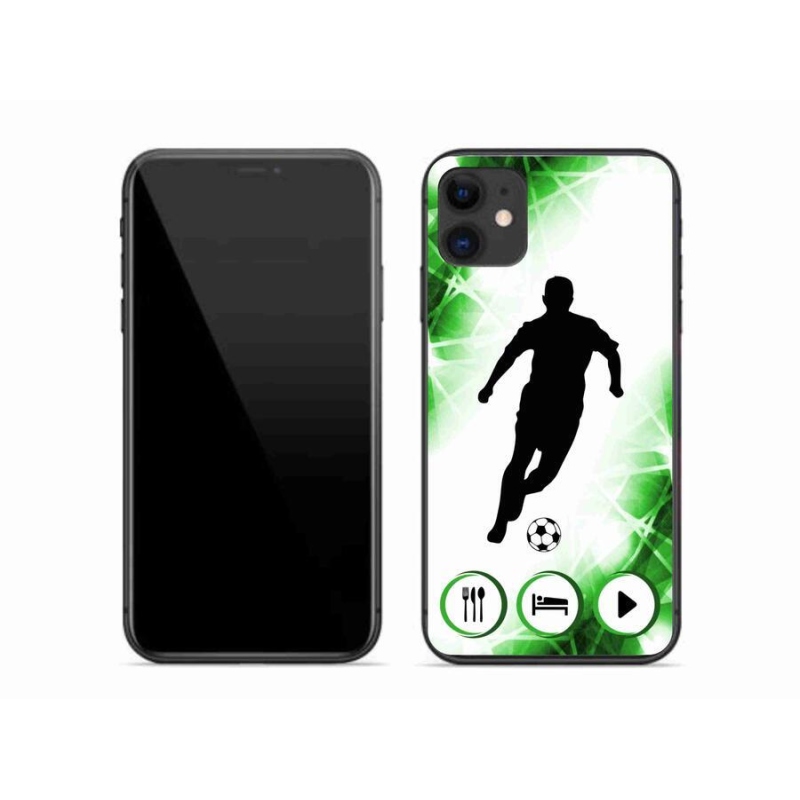 Gélový kryt mmCase na mobil iPhone 11 - futbalista