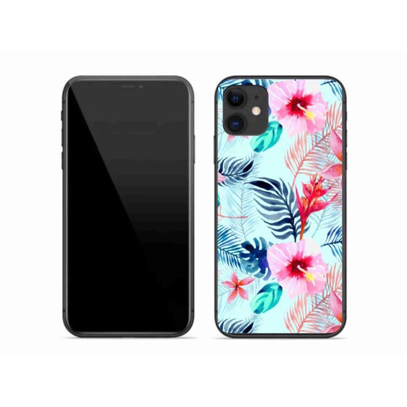 Gélový kryt mmCase na mobil iPhone 11 - kvety