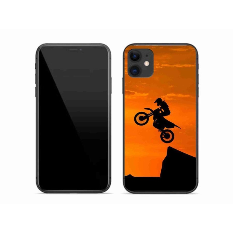 Gélový kryt mmCase na mobil iPhone 11 - motocross