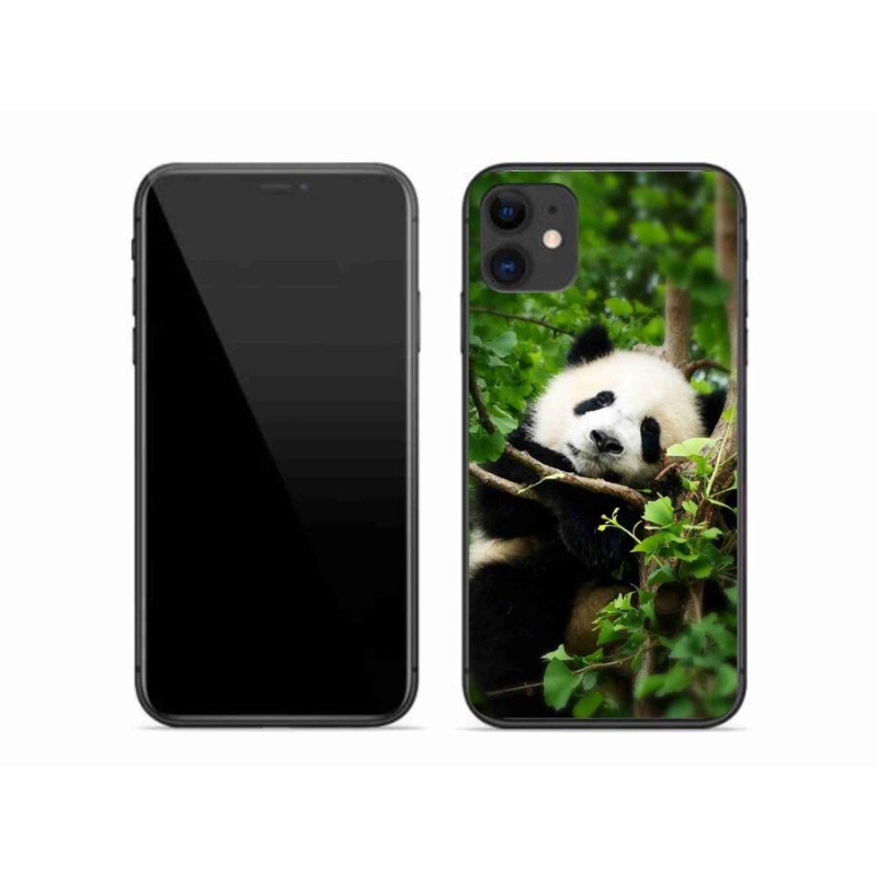 Gélový kryt mmCase na mobil iPhone 11 - panda