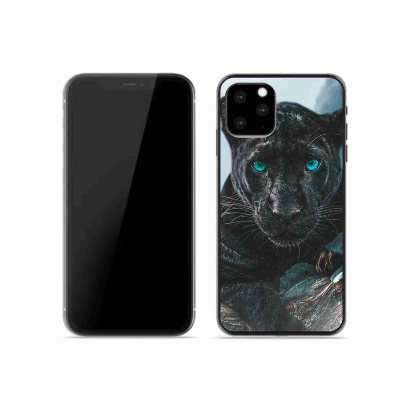 Gélový kryt mmCase na mobil iPhone 11 Pro - čierny panter