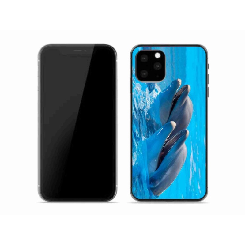 Gélový kryt mmCase na mobil iPhone 11 Pro - delfíny
