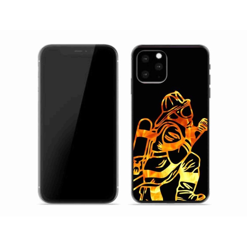 Gélový kryt mmCase na mobil iPhone 11 Pro - hasič 1