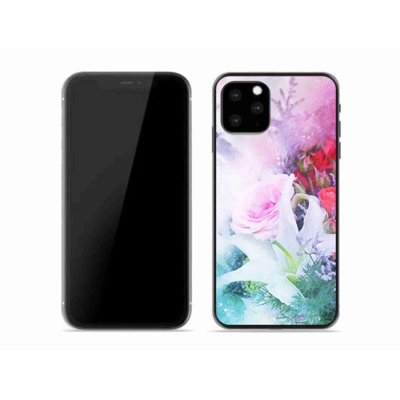 Gélový kryt mmCase na mobil iPhone 11 Pro - kvety 4