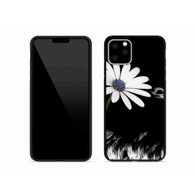 Gélový kryt mmCase na mobil iPhone 11 Pro Max - biela kvetina