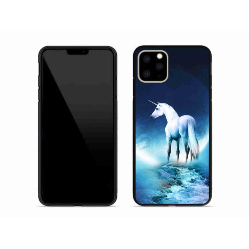 Gélový kryt mmCase na mobil iPhone 11 Pro Max - biely jednorožec