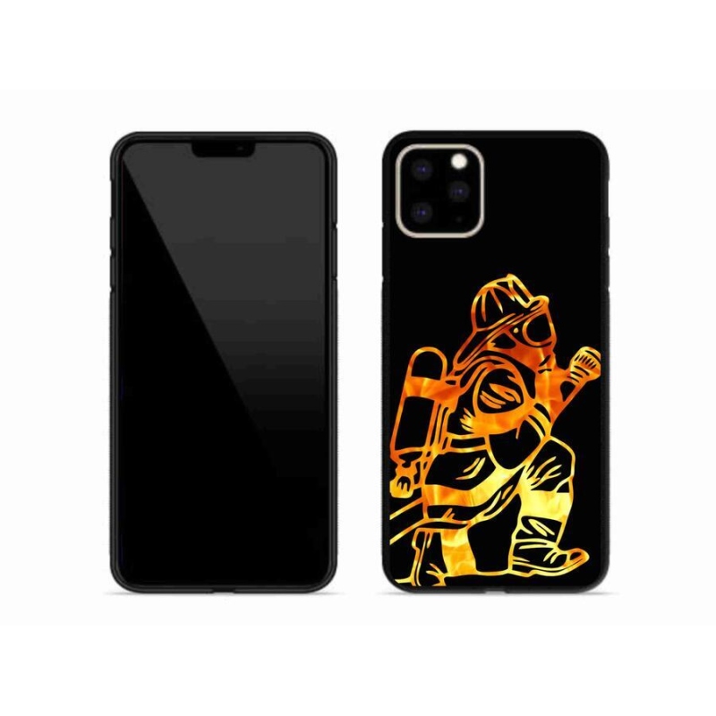 Gélový kryt mmCase na mobil iPhone 11 Pro Max - hasič 1