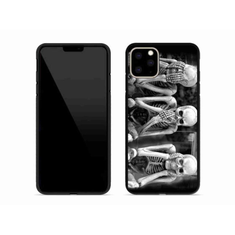 Gélový kryt mmCase na mobil iPhone 11 Pro Max - kostlivci