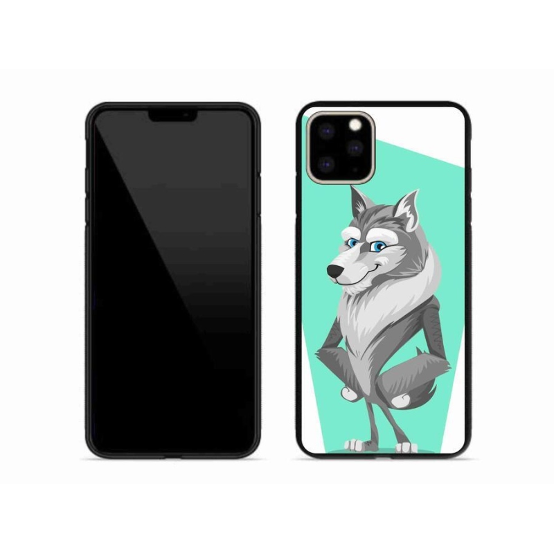 Gélový kryt mmCase na mobil iPhone 11 Pro Max - kreslený vlk