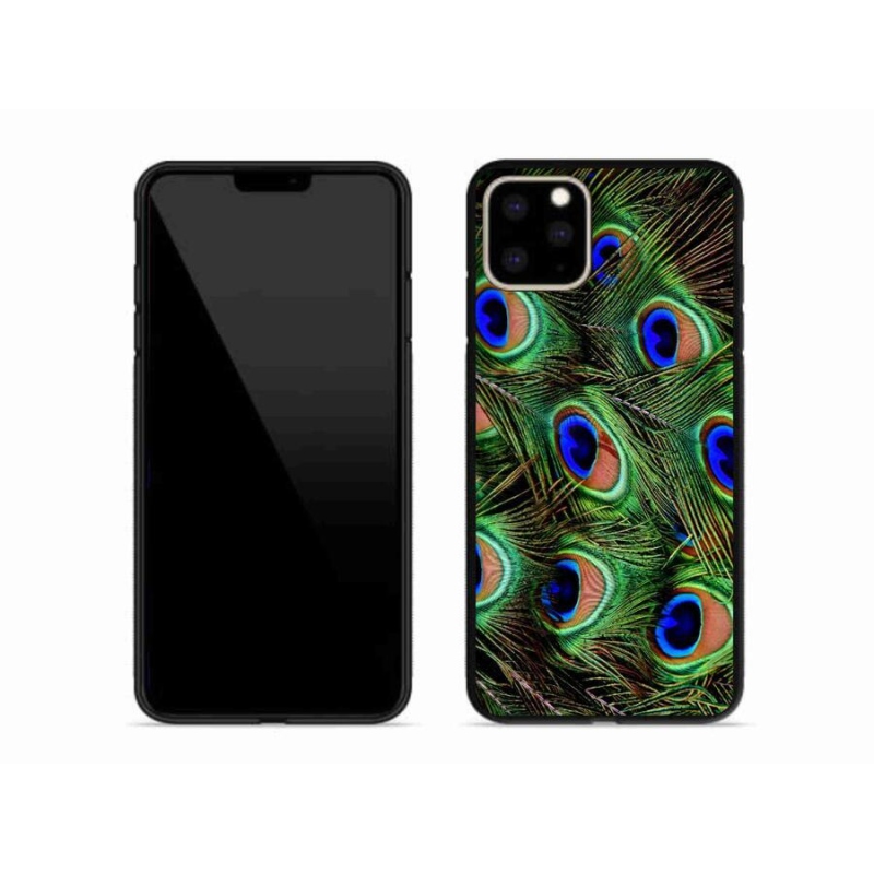 Gélový kryt mmCase na mobil iPhone 11 Pro Max - pávie perie