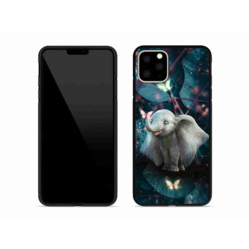 Gélový kryt mmCase na mobil iPhone 11 Pro Max - roztomilý slon