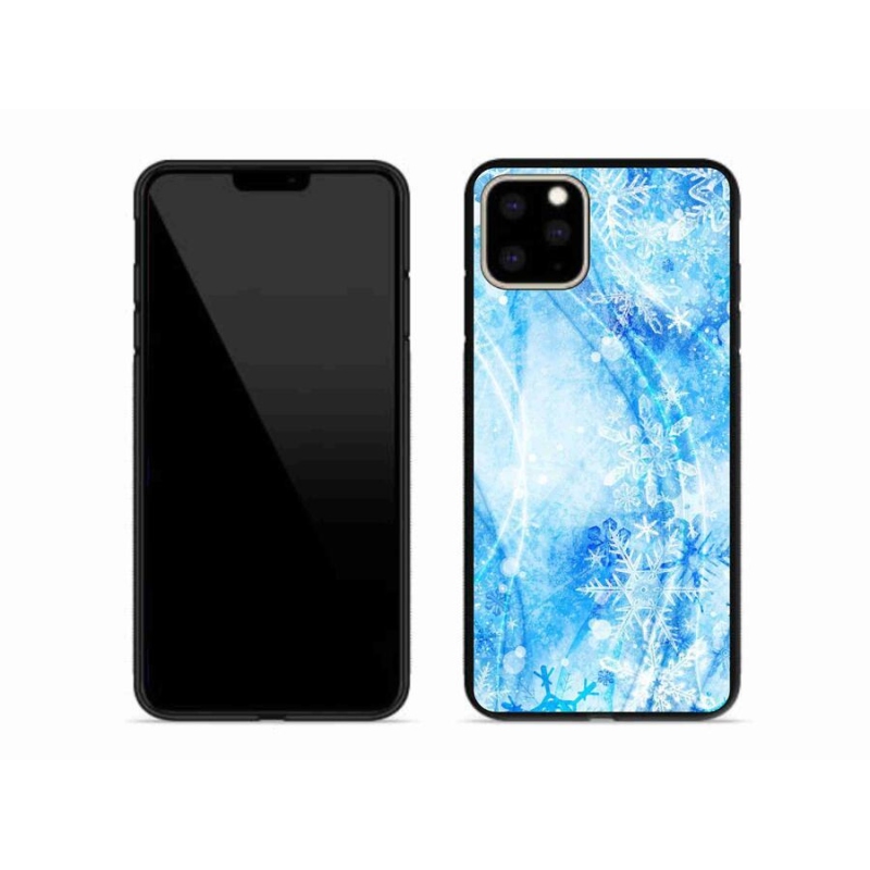 Gélový kryt mmCase na mobil iPhone 11 Pro Max - snehové vločky