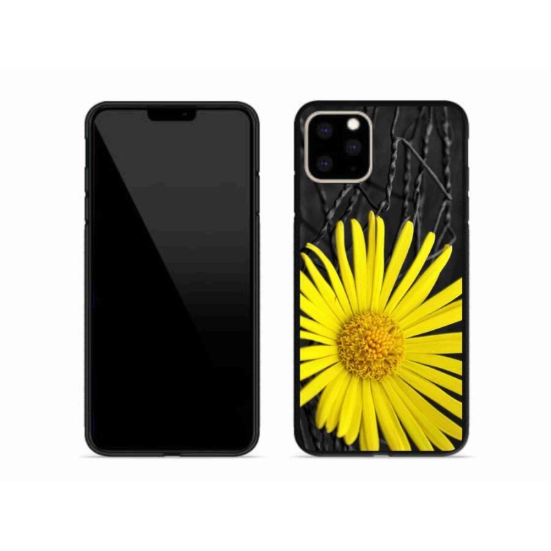 Gélový kryt mmCase na mobil iPhone 11 Pro Max - žltý kvet