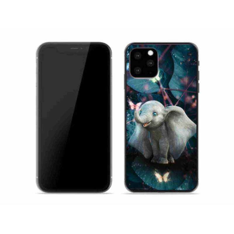 Gélový kryt mmCase na mobil iPhone 11 Pro - roztomilý slon