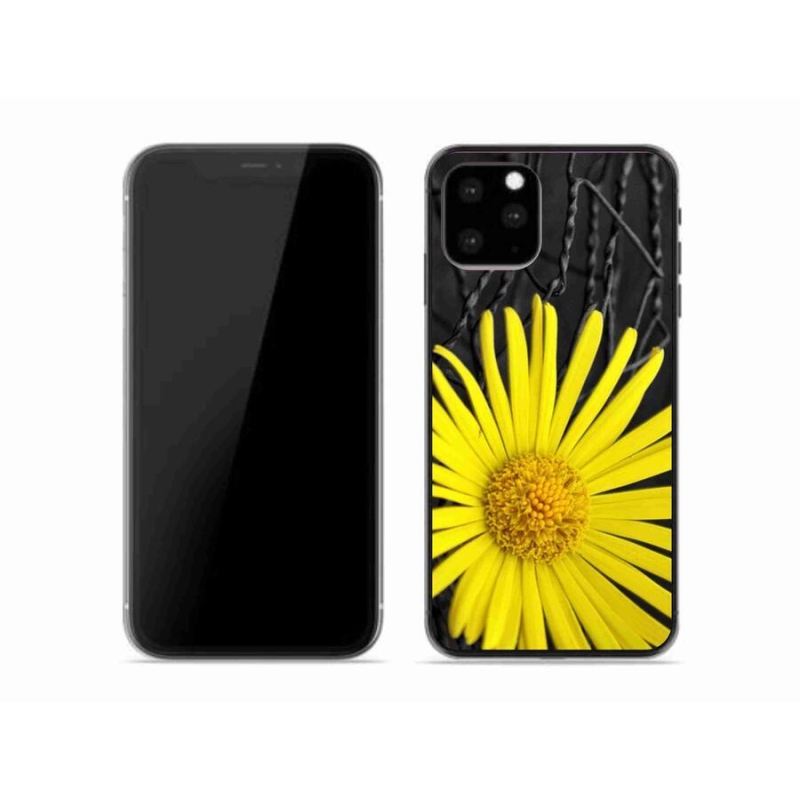 Gélový kryt mmCase na mobil iPhone 11 Pro - žltý kvet