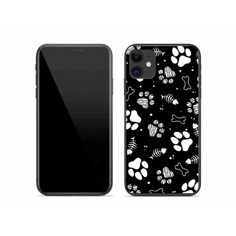 Gélový kryt mmCase na mobil iPhone 11 - psie labky