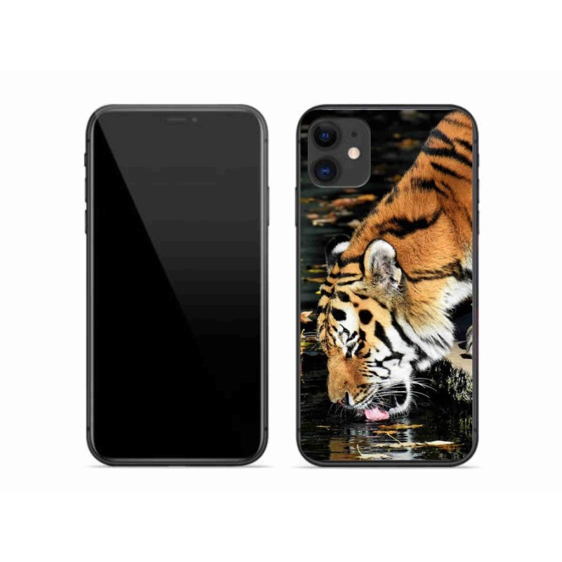 Gélový kryt mmCase na mobil iPhone 11- smädný tiger