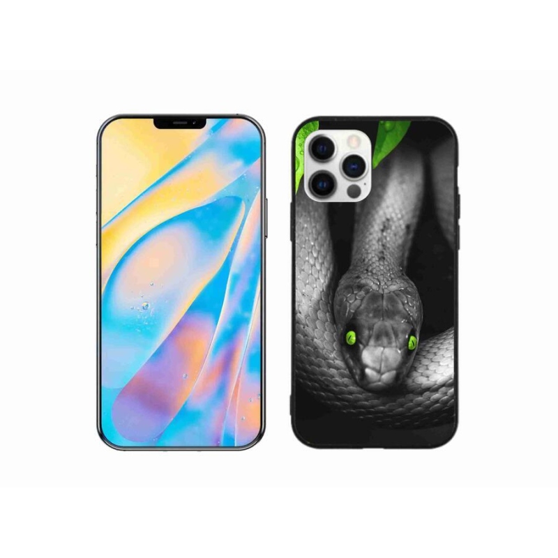 Gélový kryt mmCase na mobil iPhone 12 - had