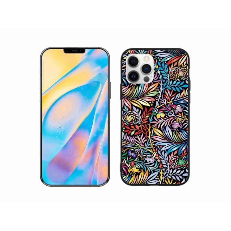 Gélový kryt mmCase na mobil iPhone 12 - kvety 5