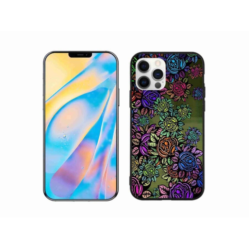 Gélový kryt mmCase na mobil iPhone 12 - kvety 6