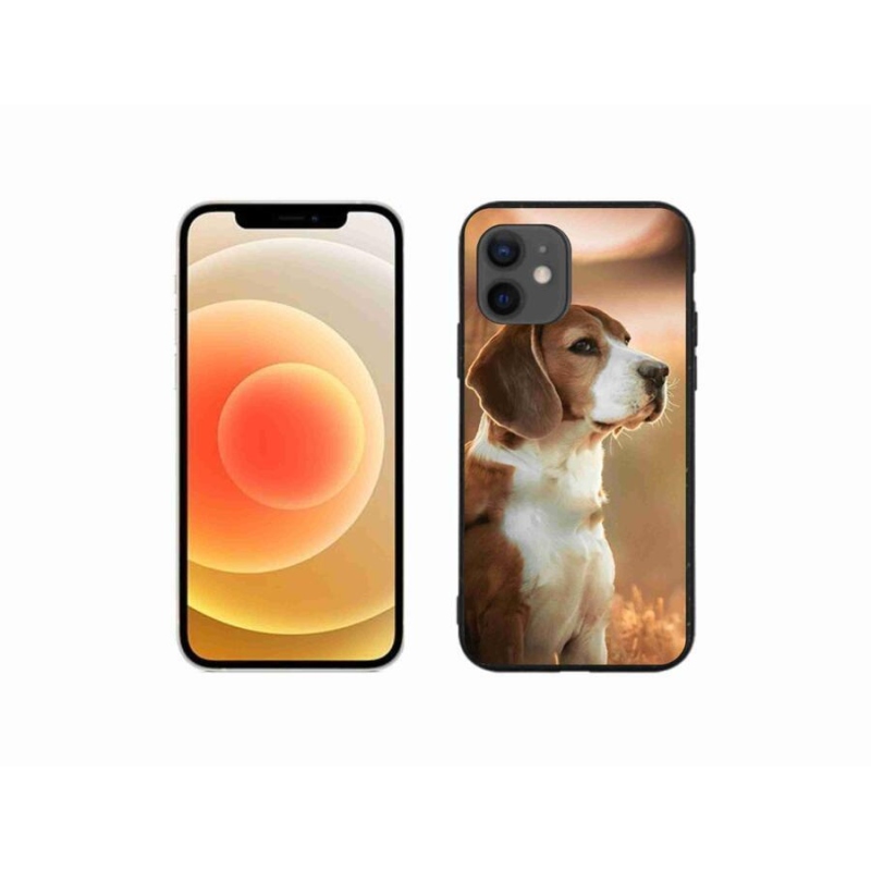 Gélový kryt mmCase na mobil iPhone 12 mini - bígl