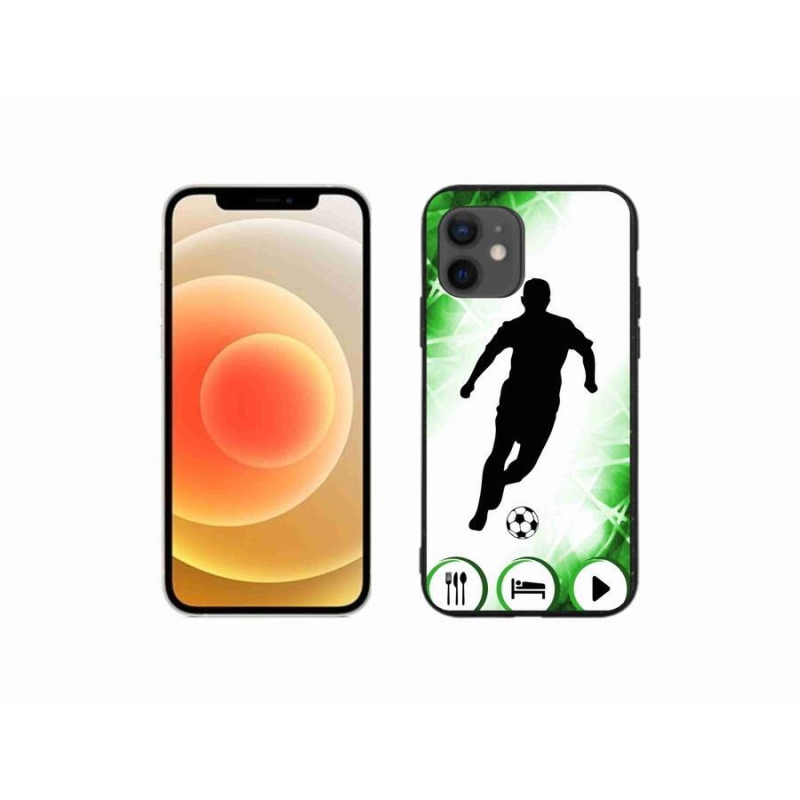 Gélový kryt mmCase na mobil iPhone 12 mini - futbalista