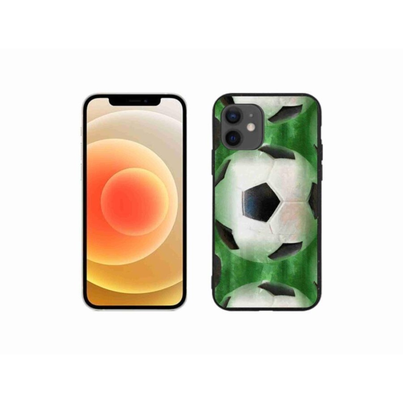 Gélový kryt mmCase na mobil iPhone 12 mini - futbalová lopta