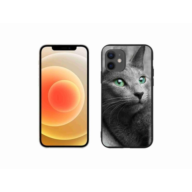 Gélový kryt mmCase na mobil iPhone 12 mini - mačka 2