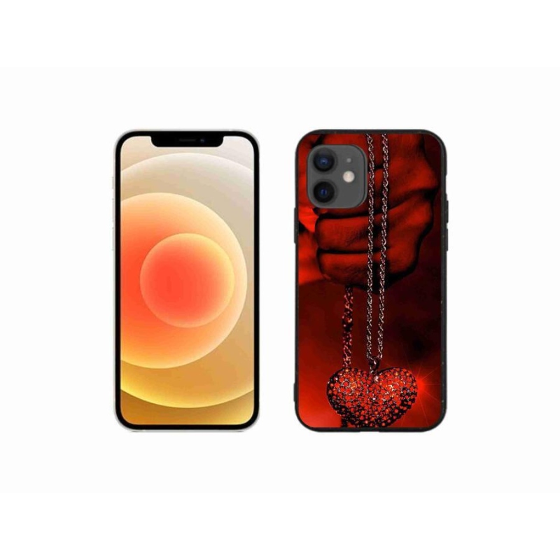 Gélový kryt mmCase na mobil iPhone 12 mini - náhrdelník