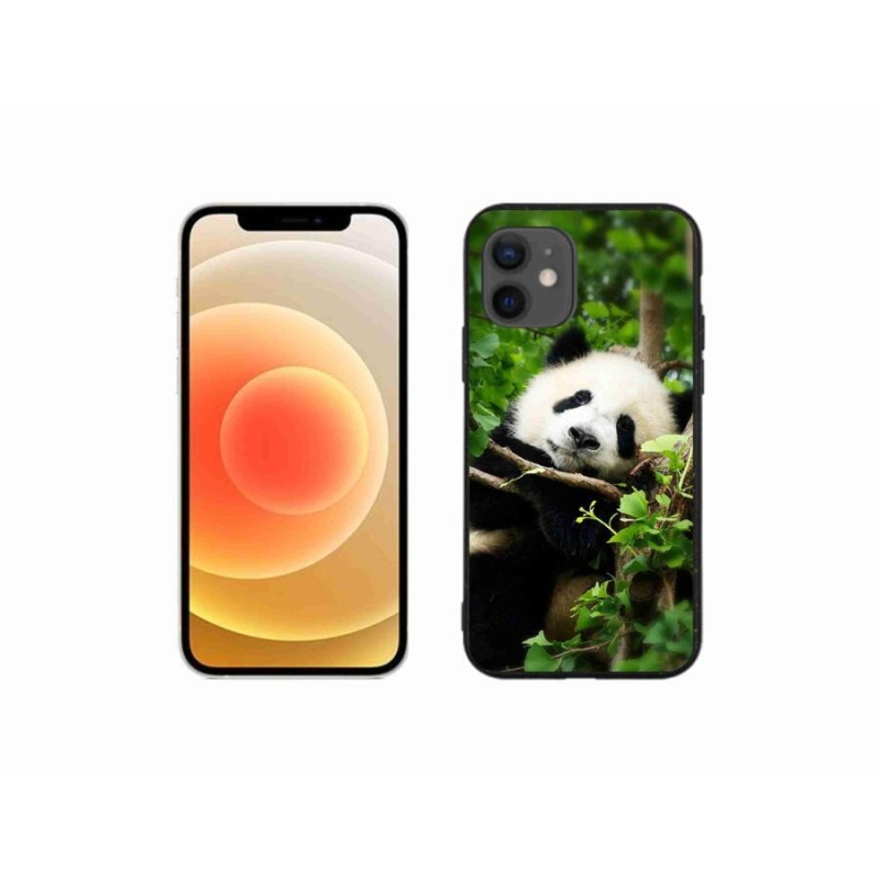 Gélový kryt mmCase na mobil iPhone 12 mini - panda