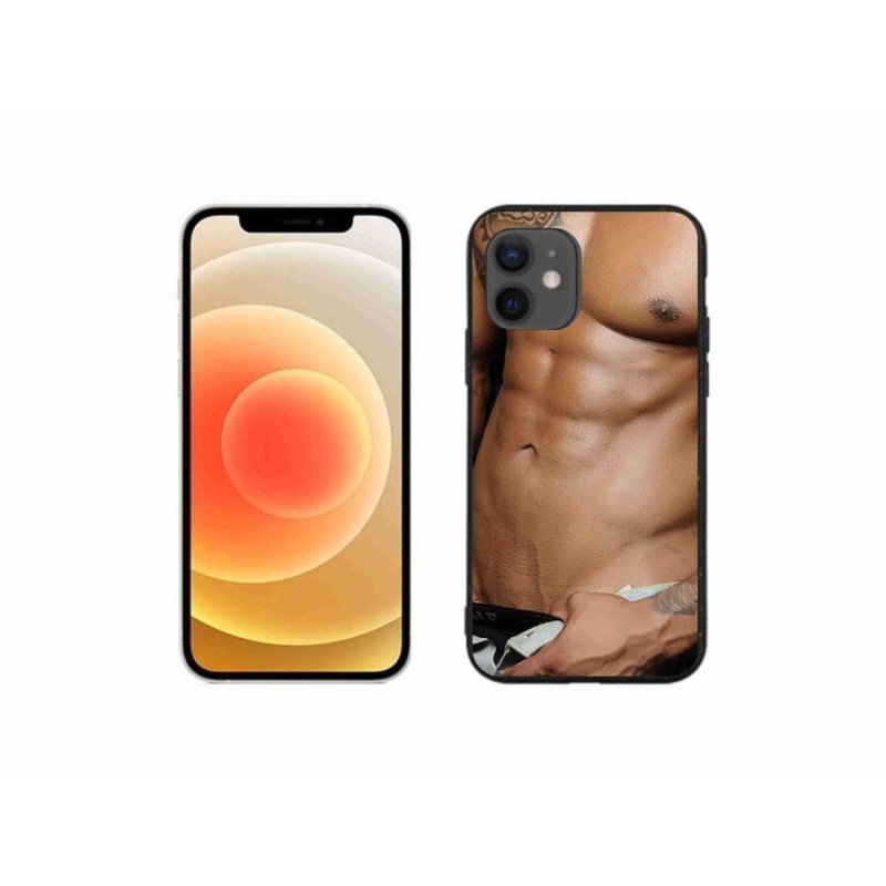 Gélový kryt mmCase na mobil iPhone 12 mini - sexy muž