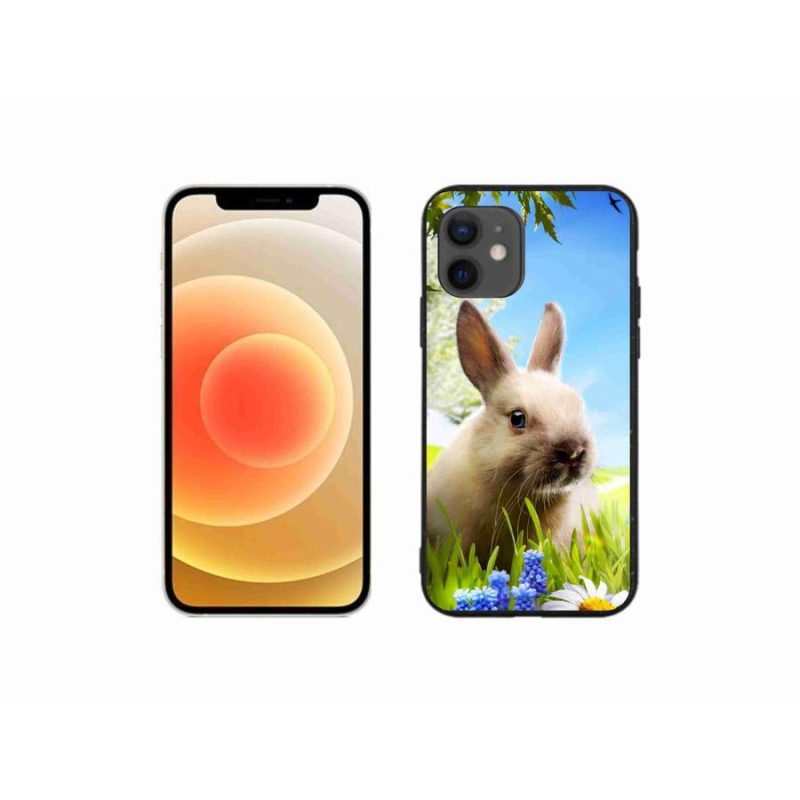 Gélový kryt mmCase na mobil iPhone 12 mini - zajačik