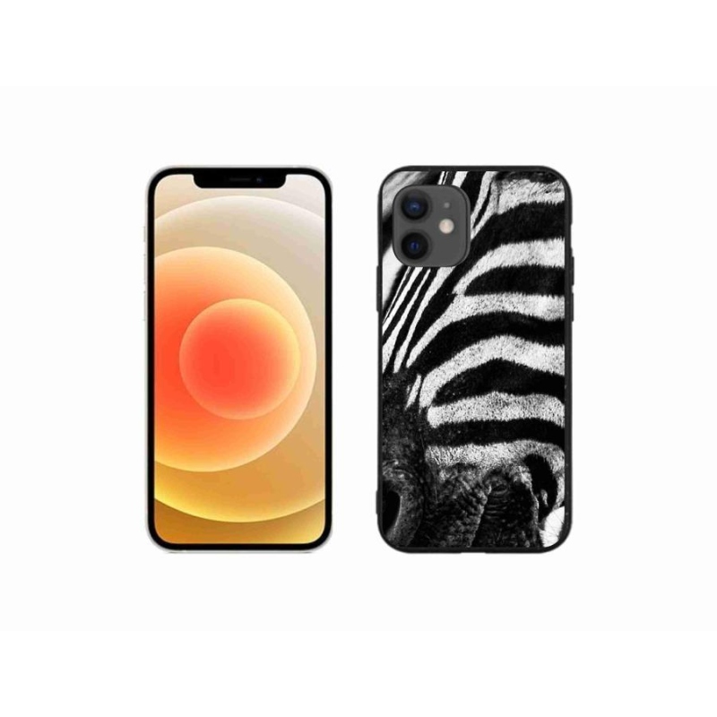 Gélový kryt mmCase na mobil iPhone 12 mini- zebra